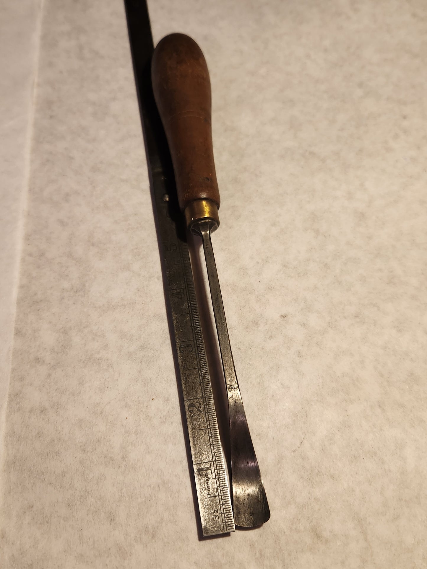 Marked 9/16" Shallow Sweep Spoon Gouge