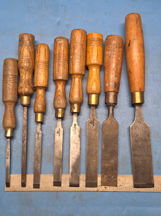 8 Marples Firmer Chisels