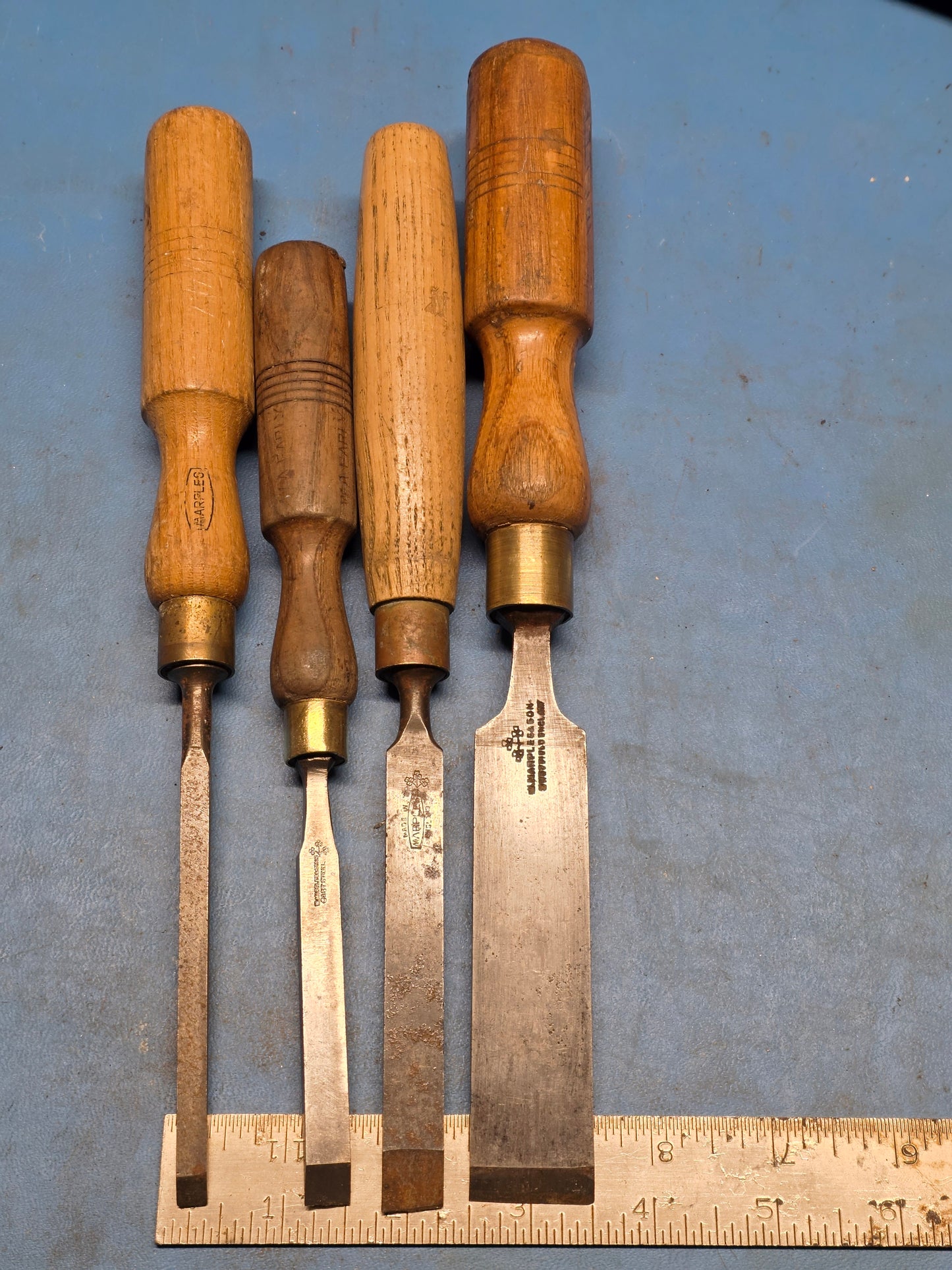 4 Marples Firmer Chisels